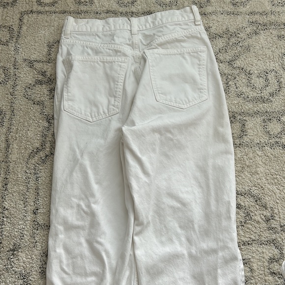 Zara White Wide Leg Jeans Size 4 - Picture 5 of 9